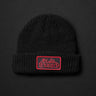 Signal EXP x Blood Wizard beanie, ribbed knit with embroidered patch