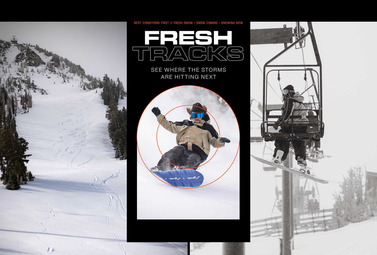 Get the Snowcast. Fresh Tracks, Every Day